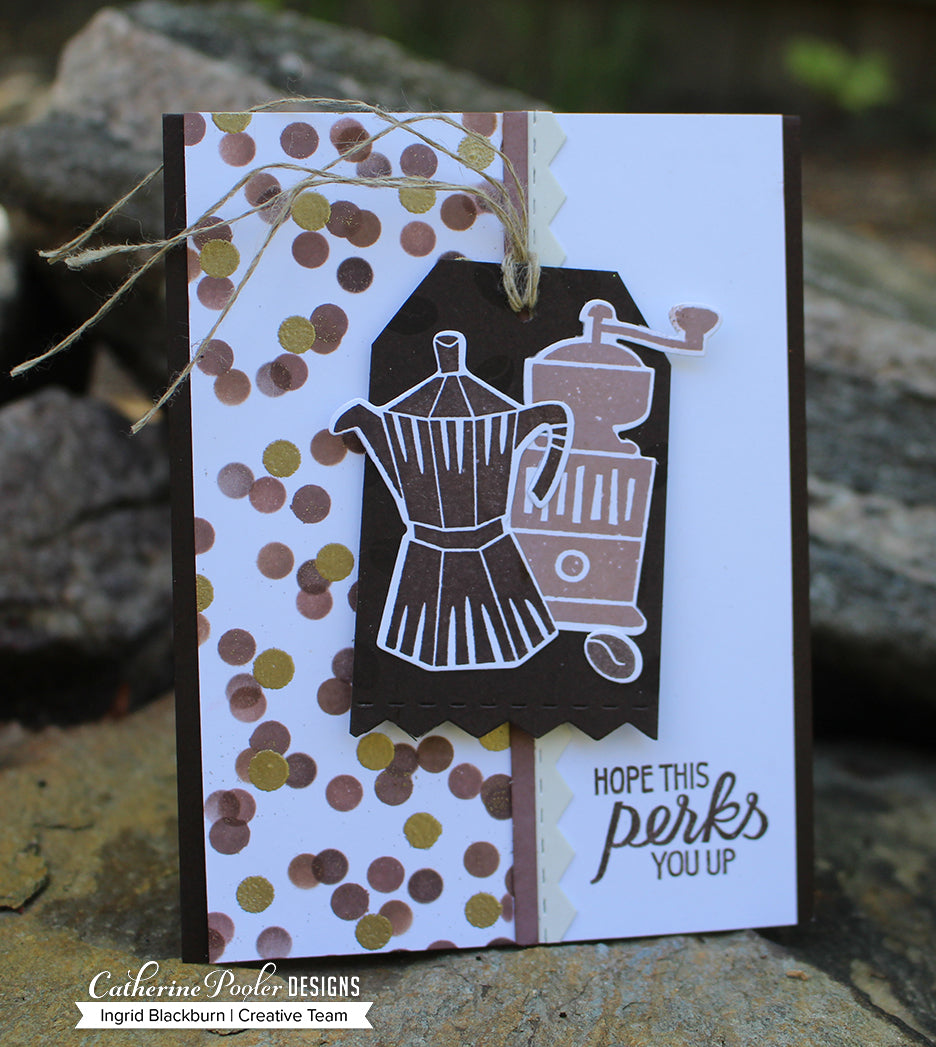 hope this perks you up card with scattered circles