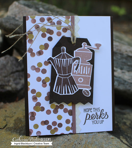 hope this perks you up card with scattered circles
