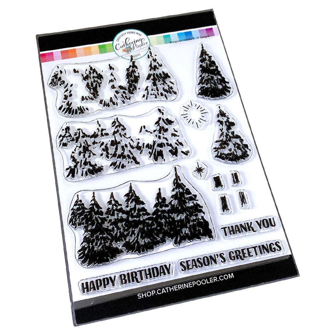 Evergreen Woods Stamp Set