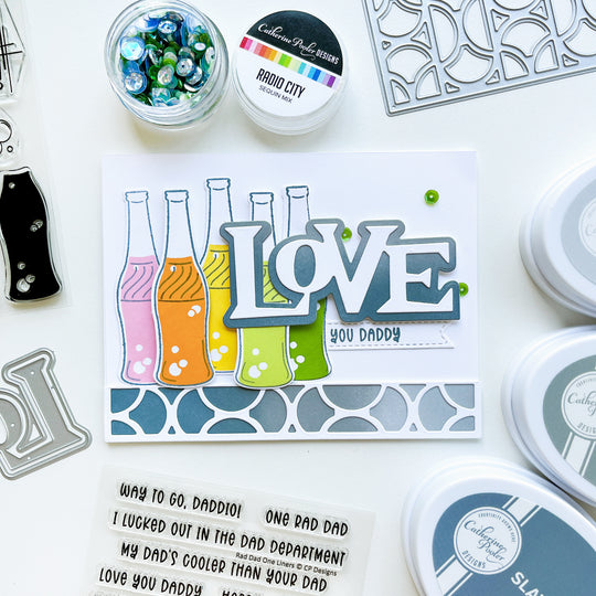 Retro Love Word Dies