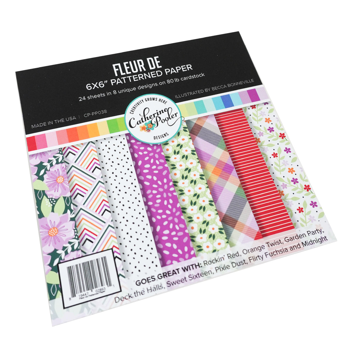 Fleur De Patterned Paper Pack