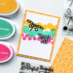 thank you card with dragonfly
