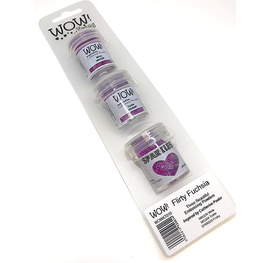 Flirty Fuchsia Embossing Trio by WOW