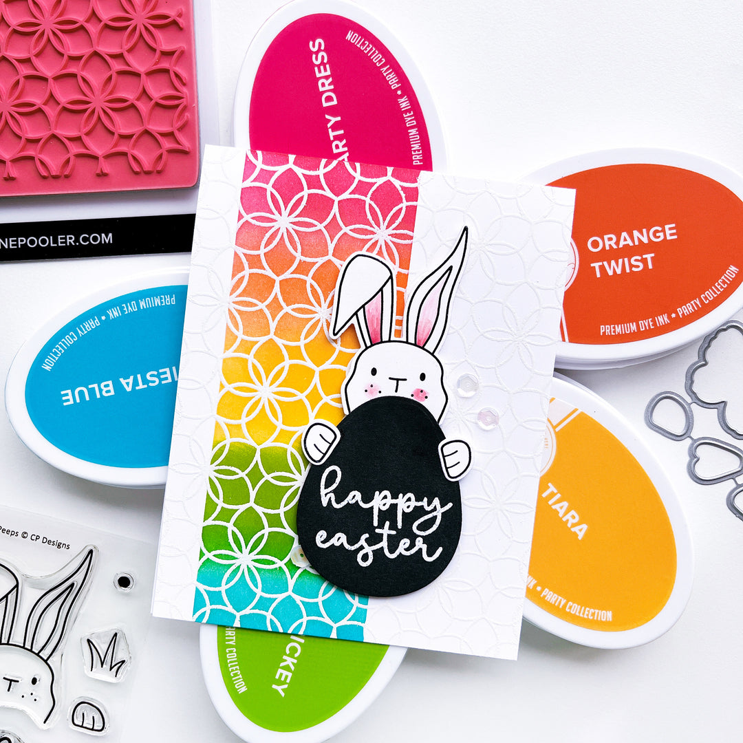 Flower Power Background Stamp