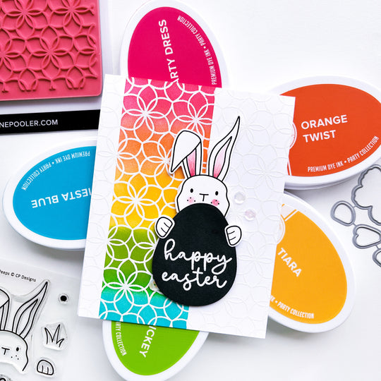 Flower Power Background Stamp