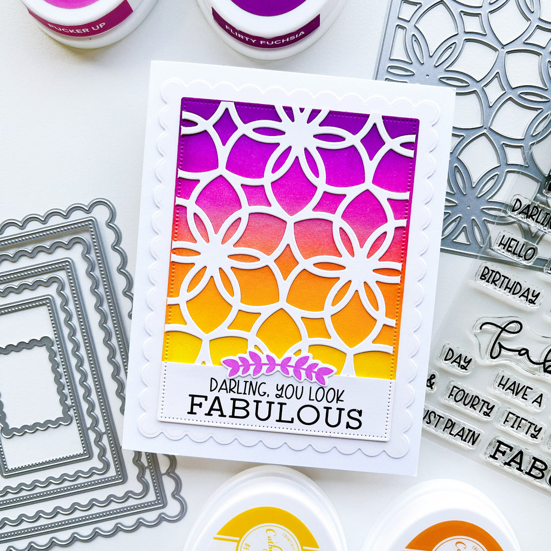 Notecard Postage Dies