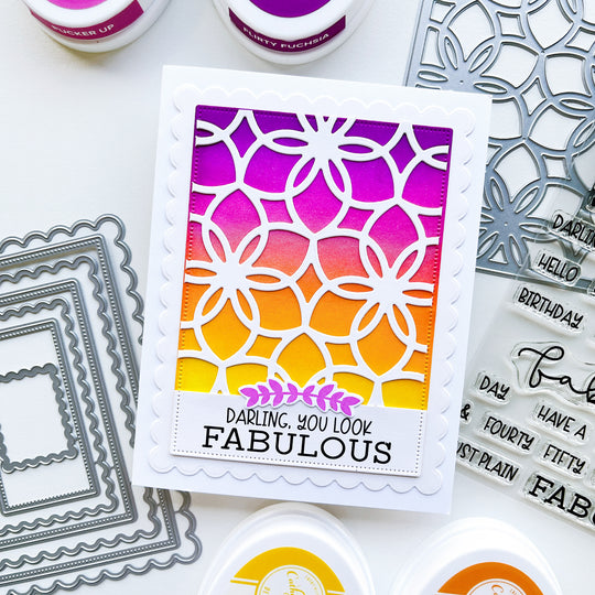 Notecard Postage Dies