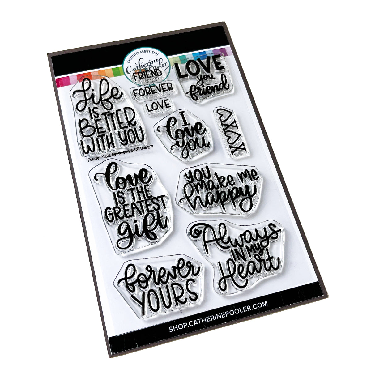 Catherine Pooler Designs - Clear Stamps - Forever Yours Sentiments