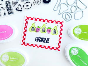 sew seeds of kindness with fruit stamps