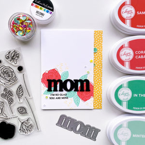 mom card with fresh picked florals