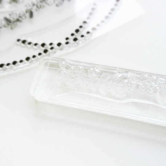 Garland Borders Stamp on block