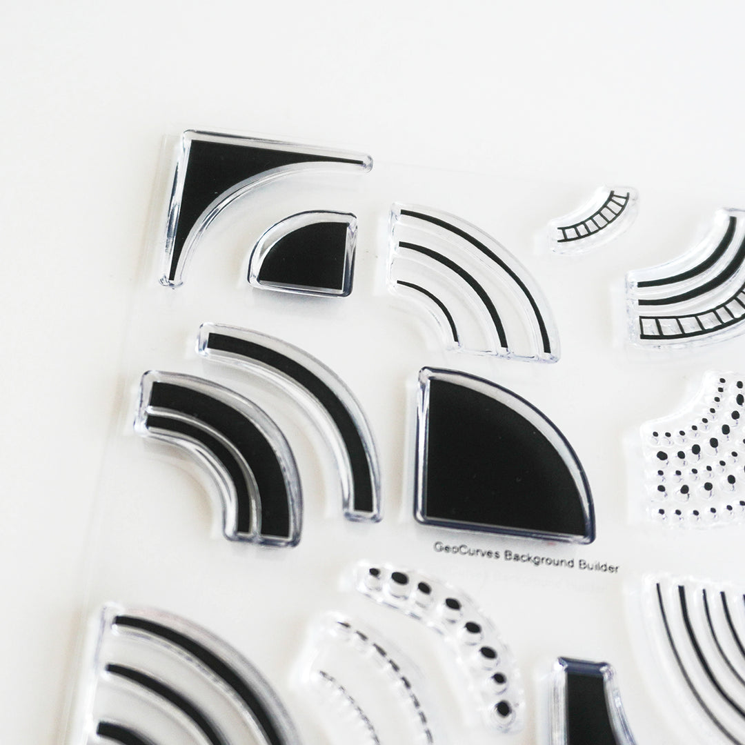 GeoCurves Stamp Set close up 