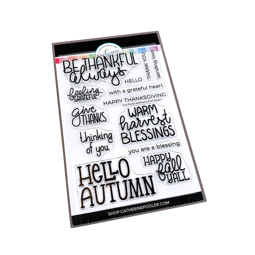Give Thanks Sentiments Stamp