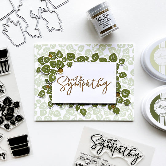 Inside Out Sympathy Sentiments Stamp Set