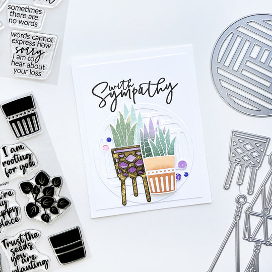 Inside Out Sympathy Sentiments Stamp Set