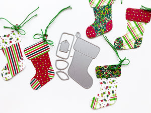 All Wrapped Up Patterned Paper Stockings