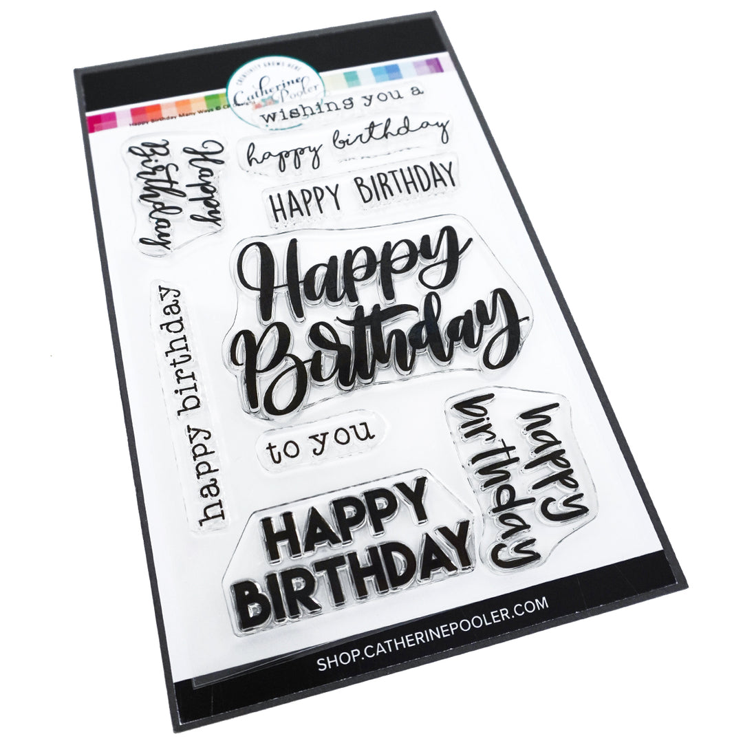 Happy Birthday Many Ways Stamp Set