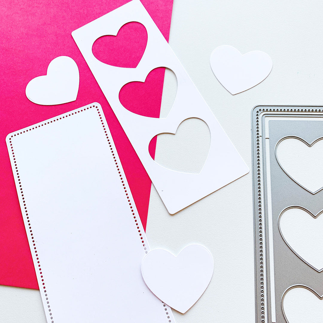 Heart Trio slimline Die cut out