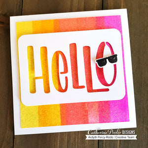 bright hello card