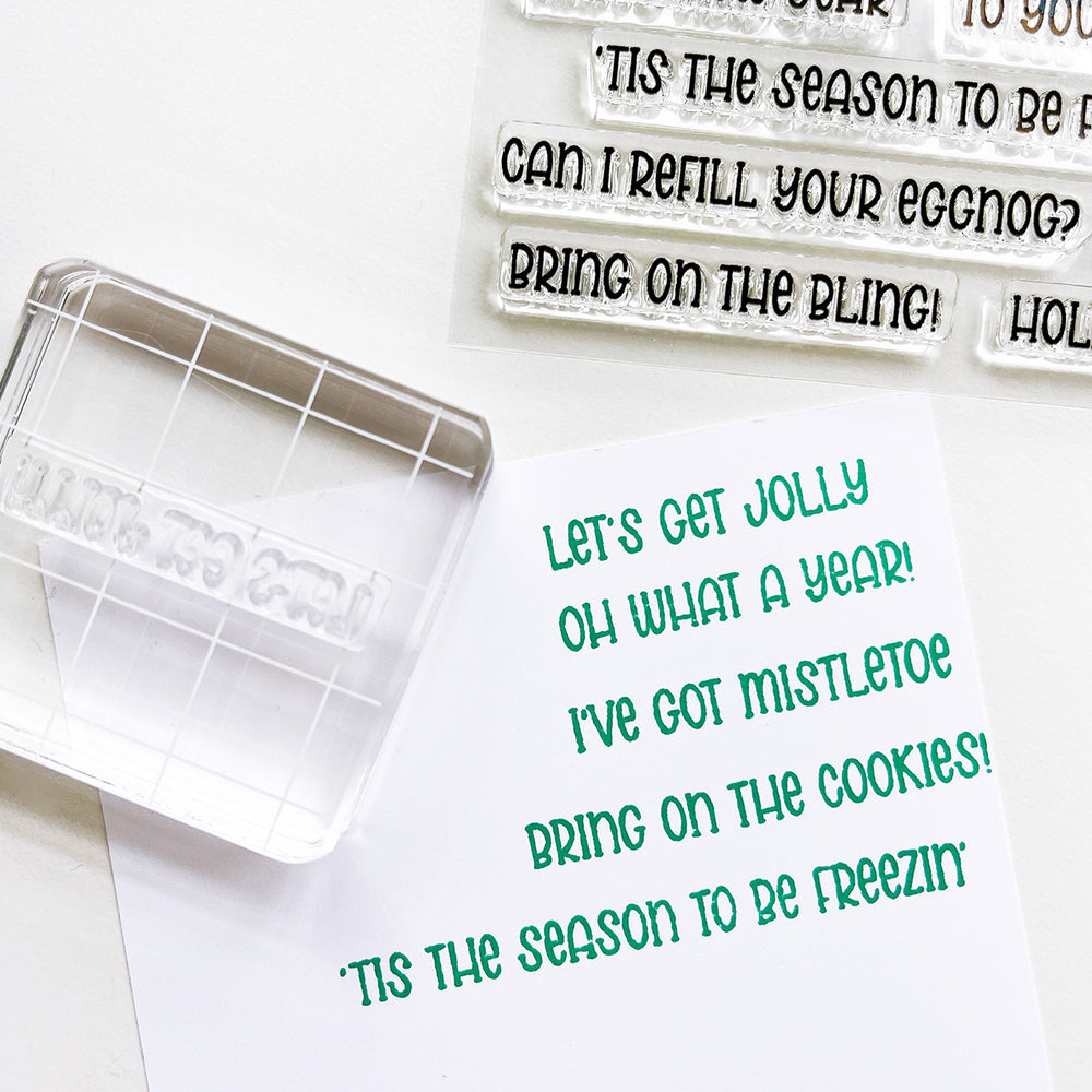 Holiday One Liner Sentiments Stamp Set