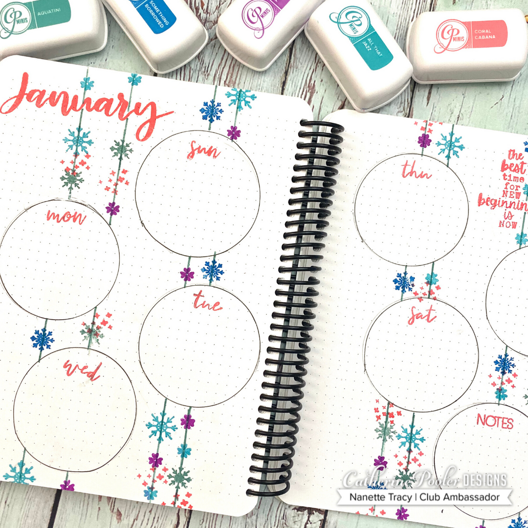 January weekly spread in canvo