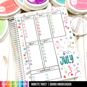Art Has No Rules Stamp Set Weekly Planner Canvo Page
