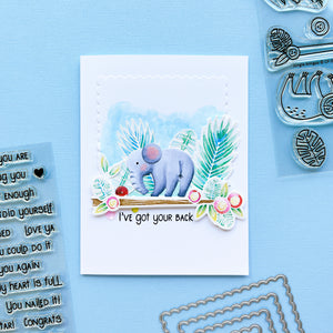 Just Right Duos Sentiments Stamp Set