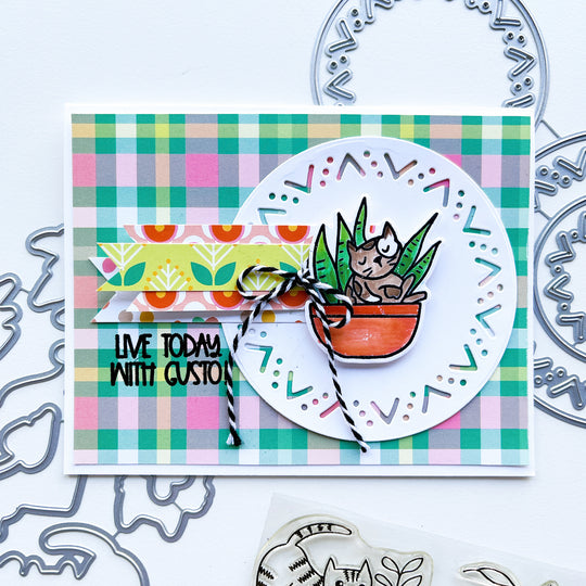 live today with gusto card with This Way Round Dies