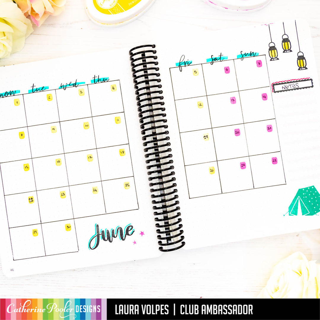 June calendar in Canvo