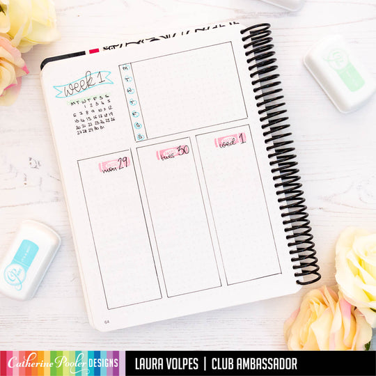 week calendar in canvo journal