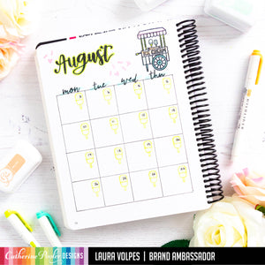 August Stamp Set Monthly Planner Canvo Page