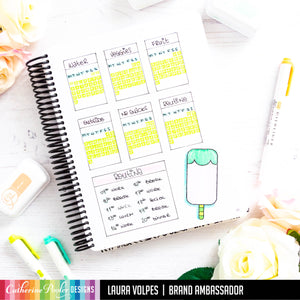 habit tracker and schedule with popsicle
