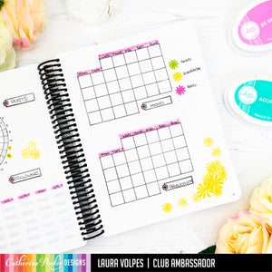 Find Joy stamp set canvo mood and productivity trackers