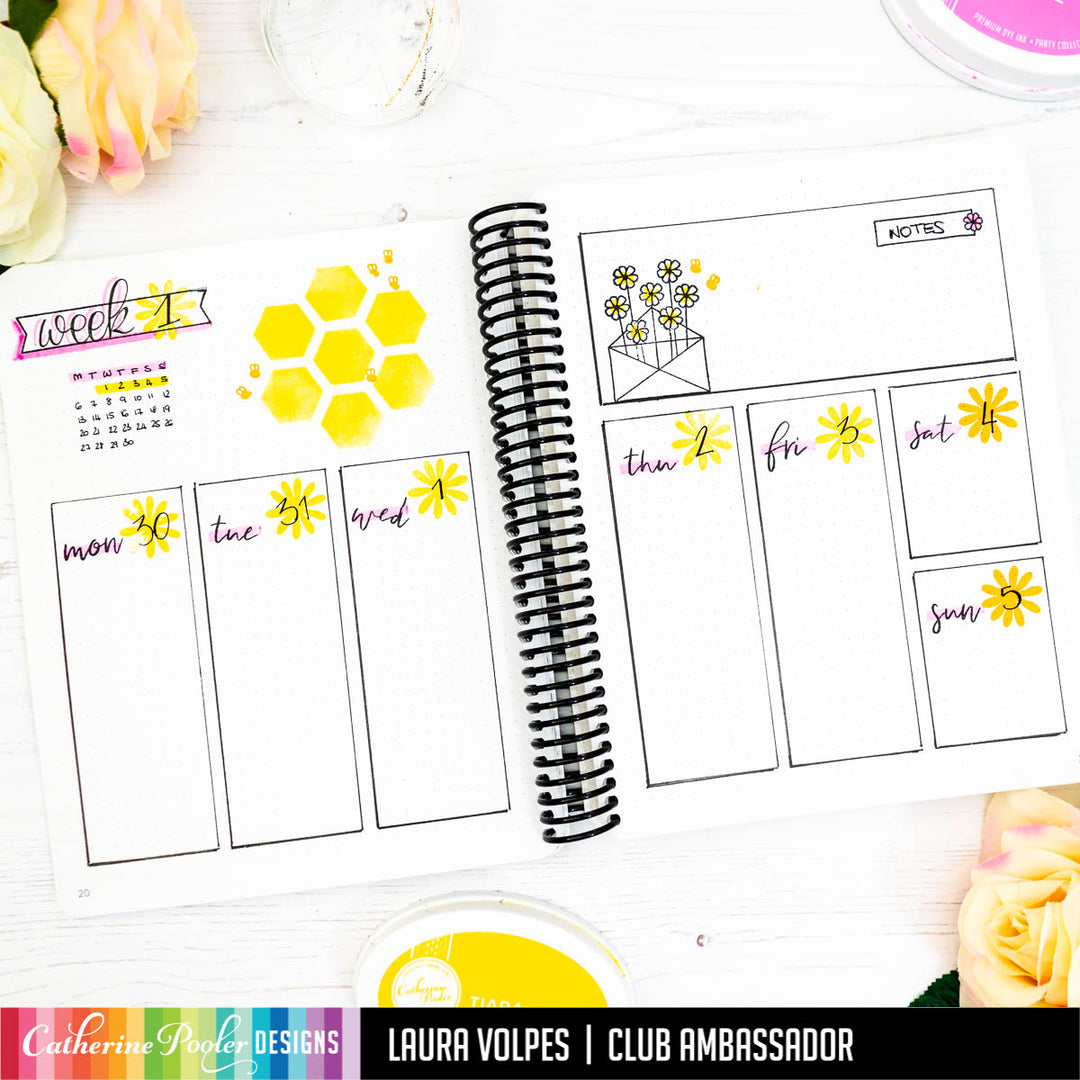 week calendar in canvo journal