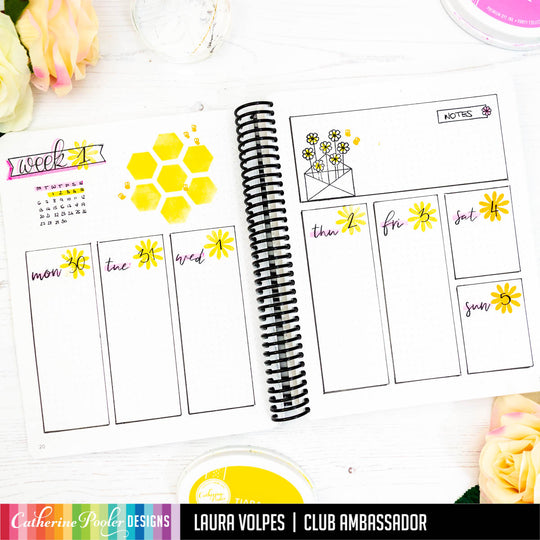 week calendar in canvo journal