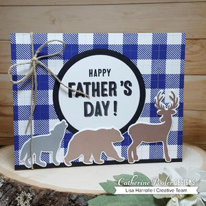 happy father's day card with wild about you dies