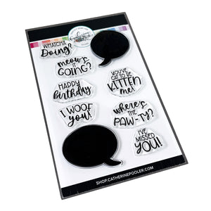 Look Who's Talking Sentiments stamp set