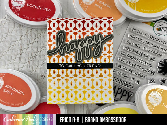 card with loop braid background and sentiment