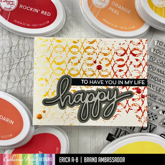 card with loop braid background and sentiment