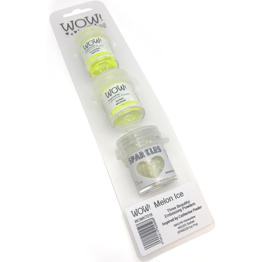 Melon ice embossing trio