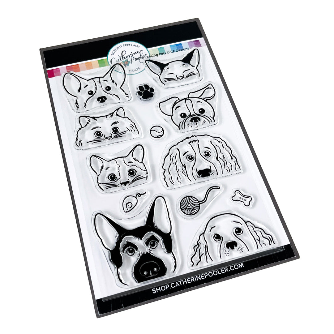 More Peeking Pets stamp set.