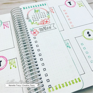 April notes page in canvo journal