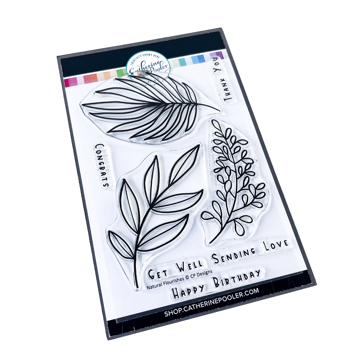 Catherine Pooler Designs - Clear Stamps - Stamp-a-Side Leaves
