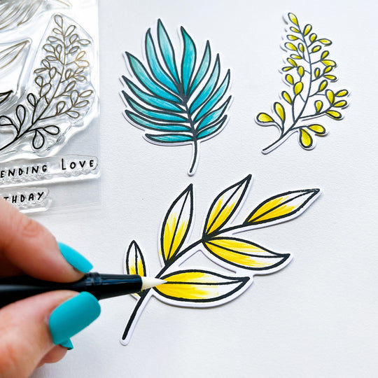 Natural Flourishes Stamp Set sample