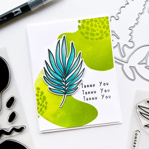 thank you card with natural flourishes