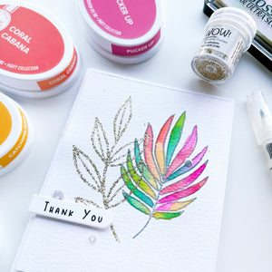 thank you card made with Natural Flourishes Stamp Set