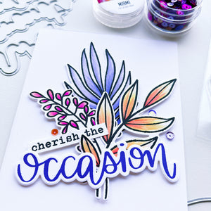 cherish the occasion card made with Natural Flourishes Stamp Set