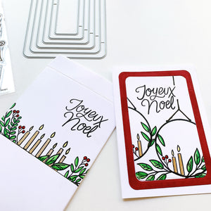christmas card with matching envelope