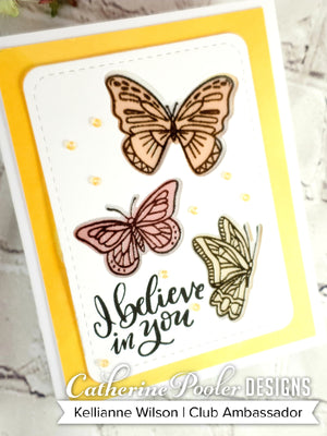 i believe in you card with sentiment