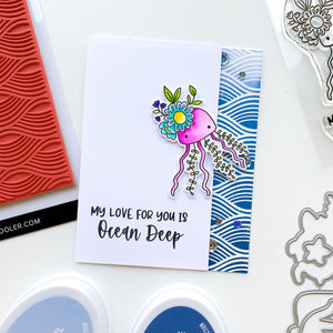 card with jellyfish and sentiment